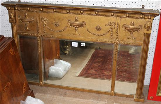 Gilt overmantel mirror